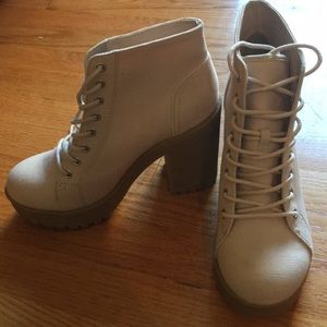 Tan Heeled Boots
